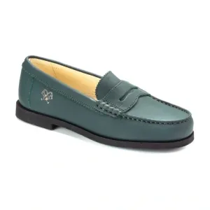2525 - Green Sahara Girls School Loafer