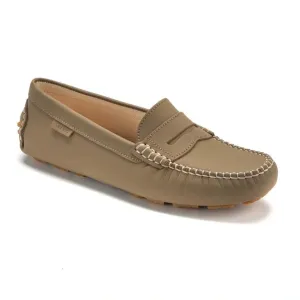 2582 - Taupe Sahara Girls Mocassin Loafer