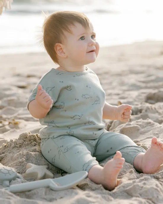 Baby Boy Sets | Jersey tee and Pant Set - Dino | Quincy Mae