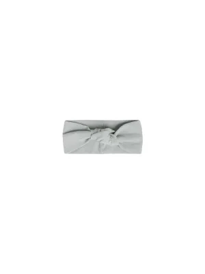 Baby Ribbed Knotted Headband | Sky | Quincy Mae