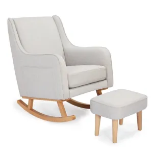 Babymore Ida Nursing Chair with Stool - Cashmere