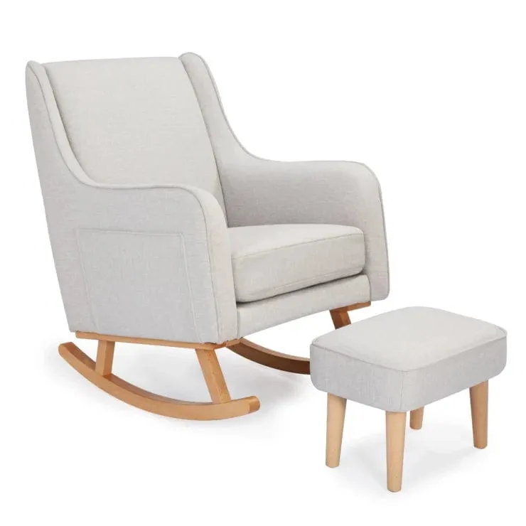 Babymore Ida Nursing Chair with Stool - Cashmere