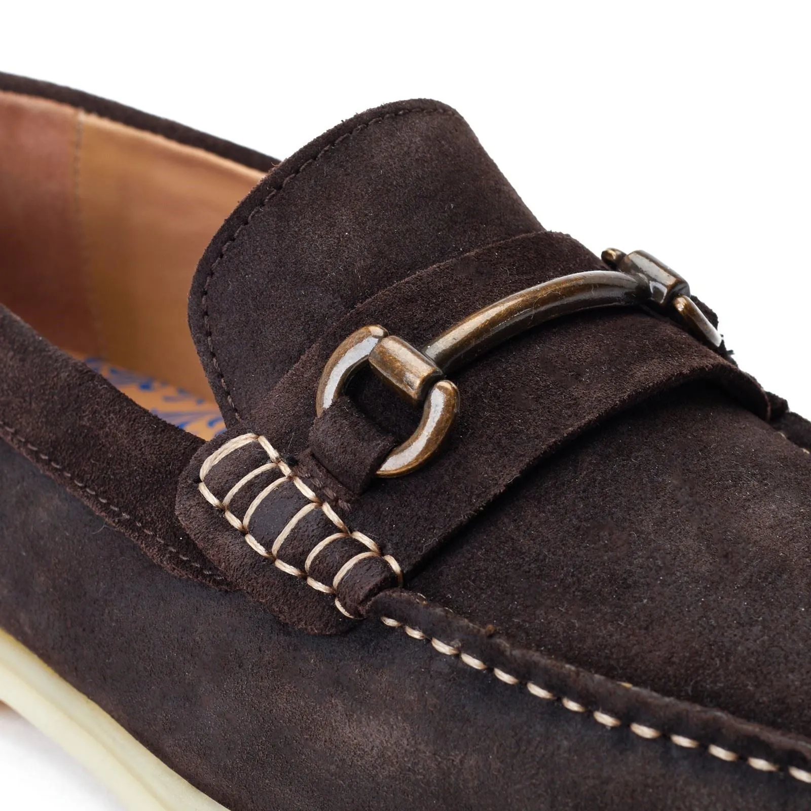 Base London Snapper Leather Men's Burnt Brown Loafers