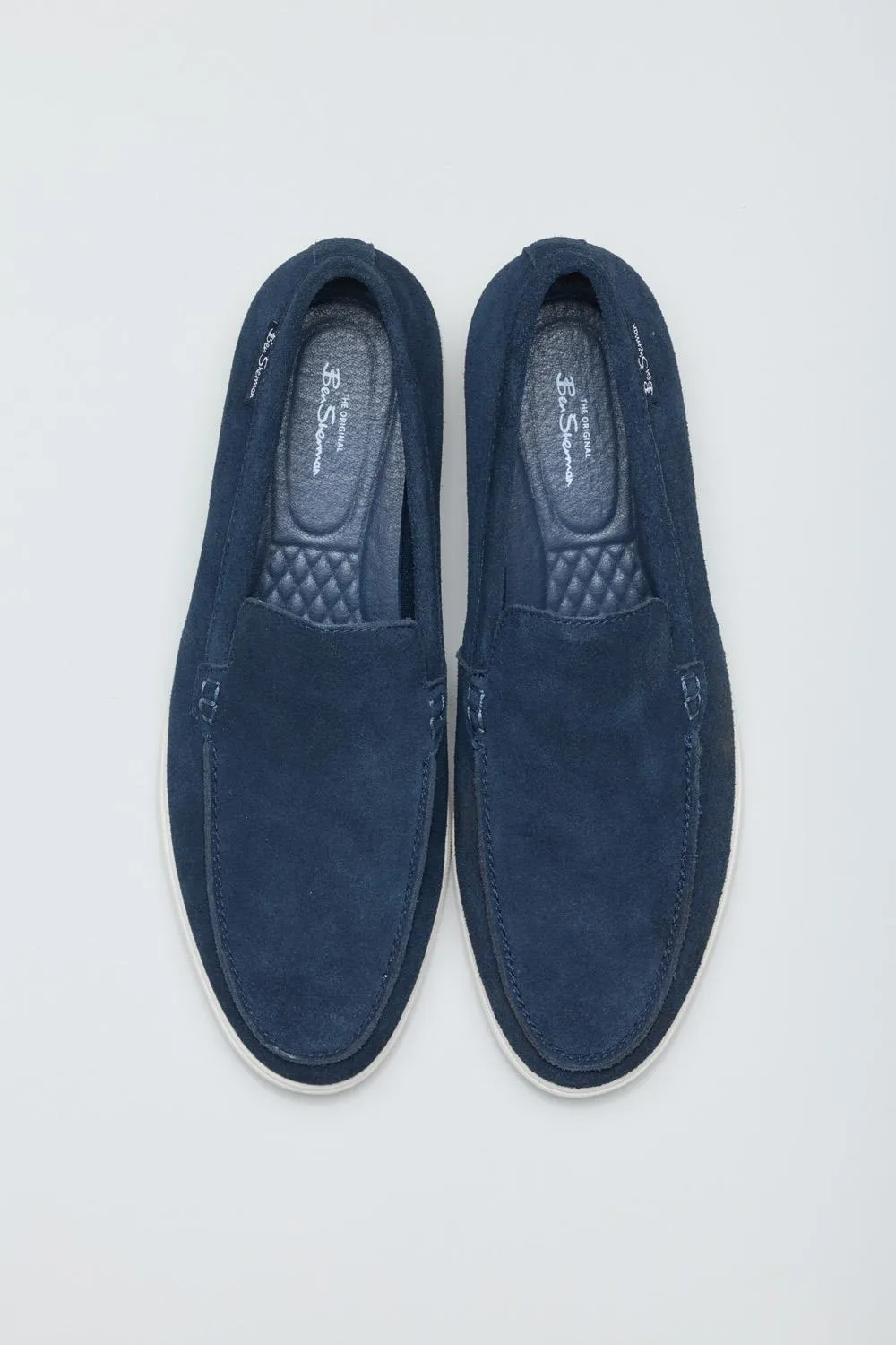 Ben Sherman Amarillo Suede Men's Navy Loafers