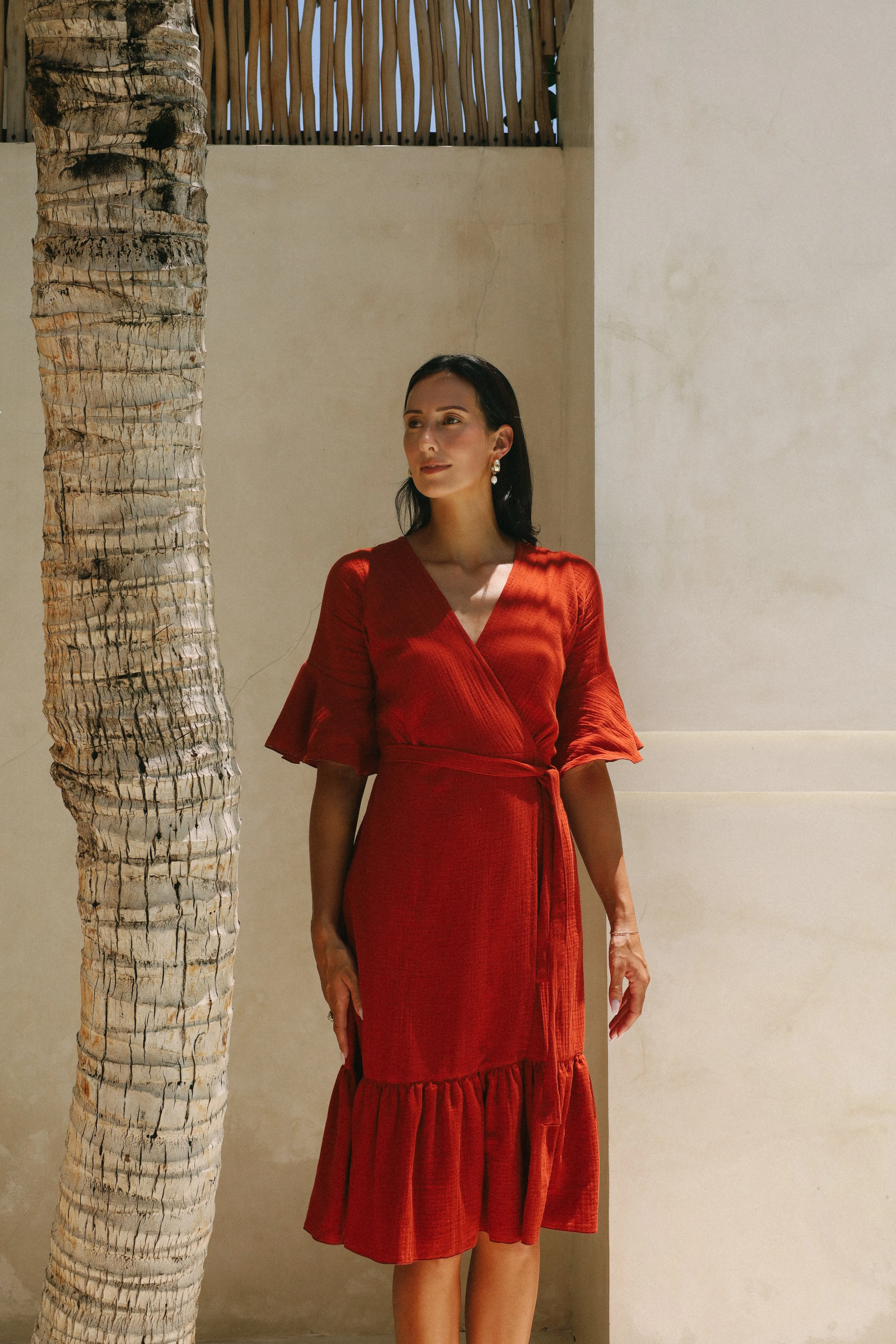Bhumi Midi Wrap Dress