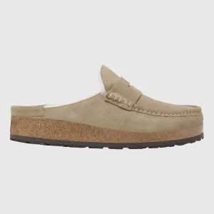 Birkenstock Naples Mule Shearling Suede - Taupe