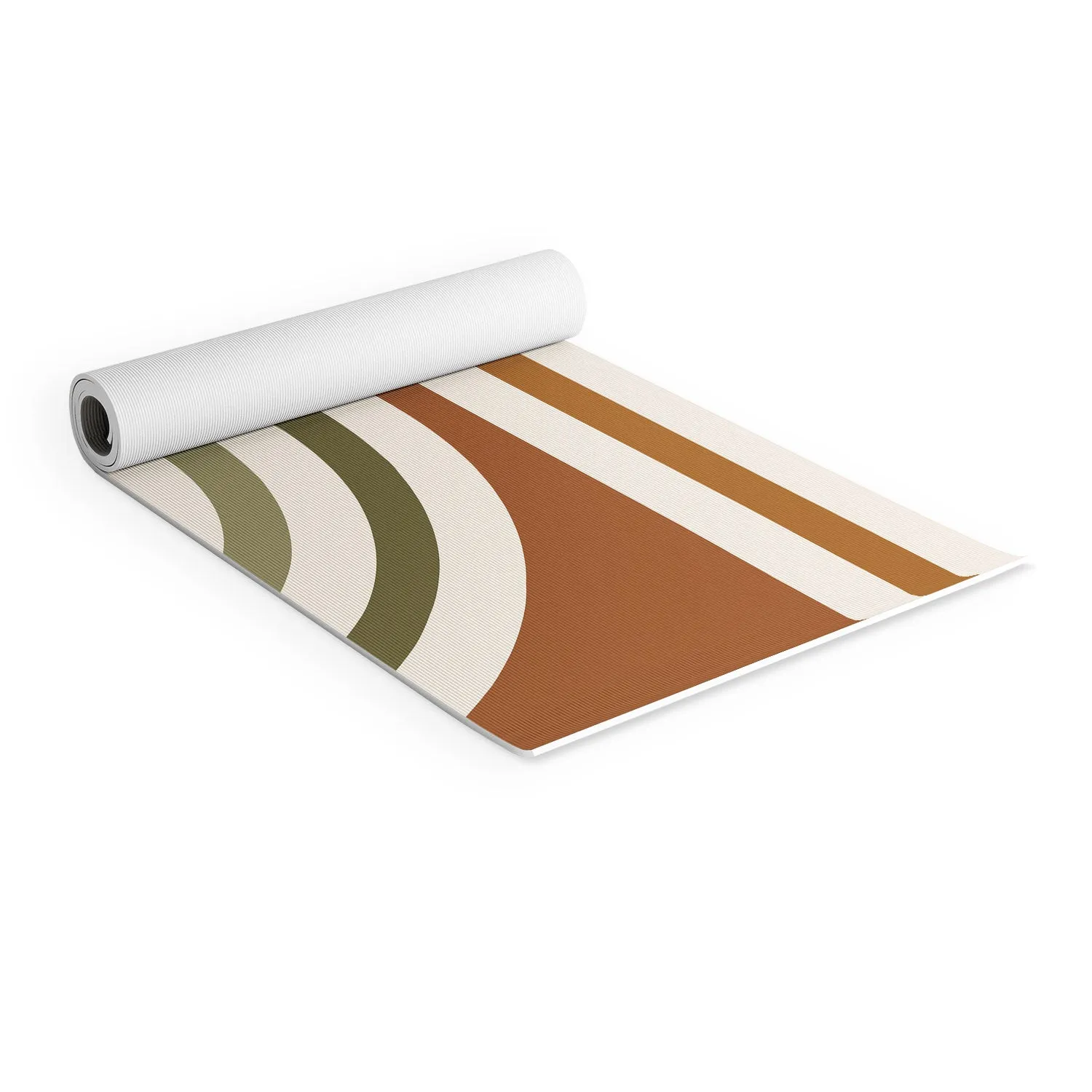 Bold Curvature Stripes I Yoga Mat