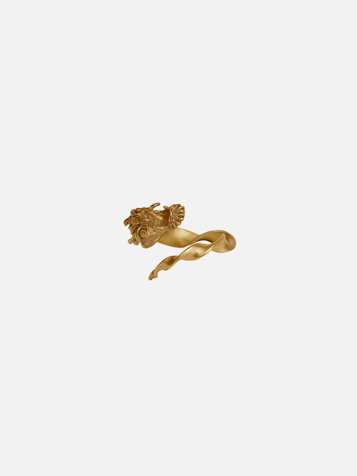 Bold  Dragon Burma Ring - Gold