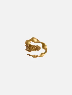 Bold  Dragon Burma Ring - Gold
