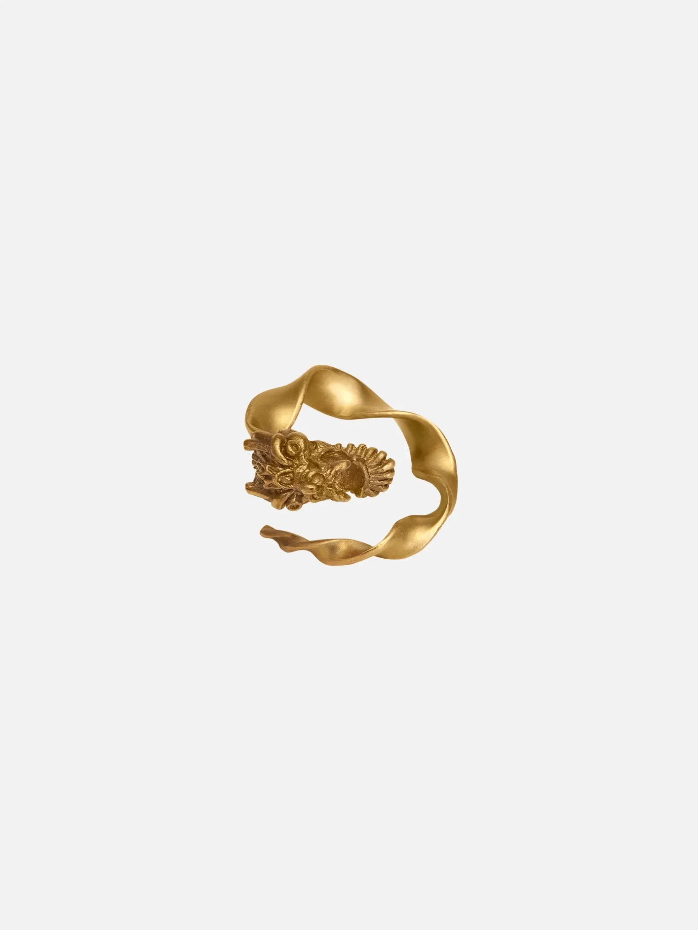 Bold  Dragon Burma Ring - Gold