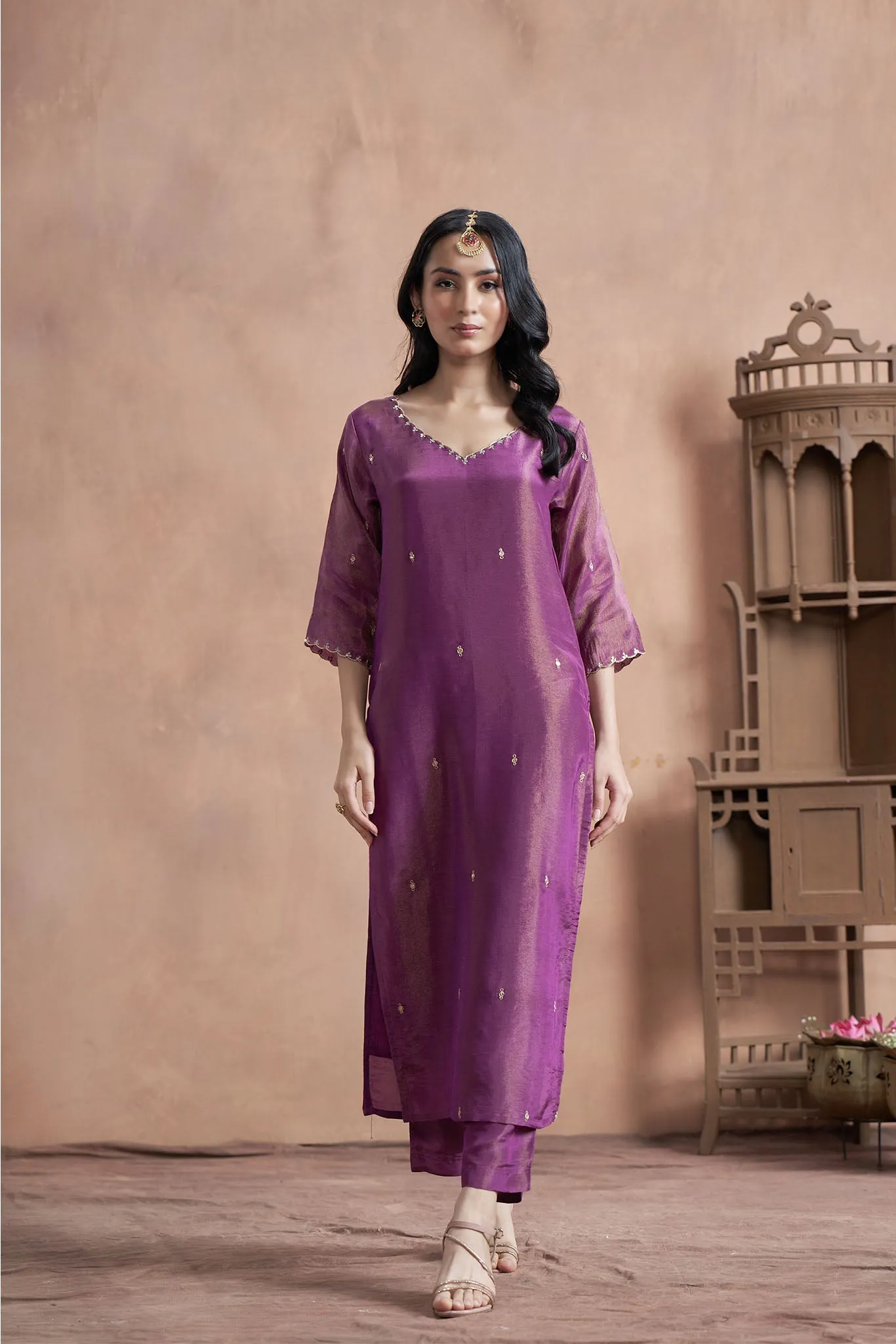 Bold Purple Indian Suit