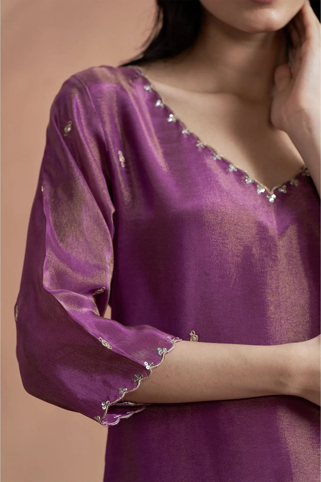 Bold Purple Indian Suit