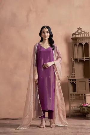 Bold Purple Indian Suit