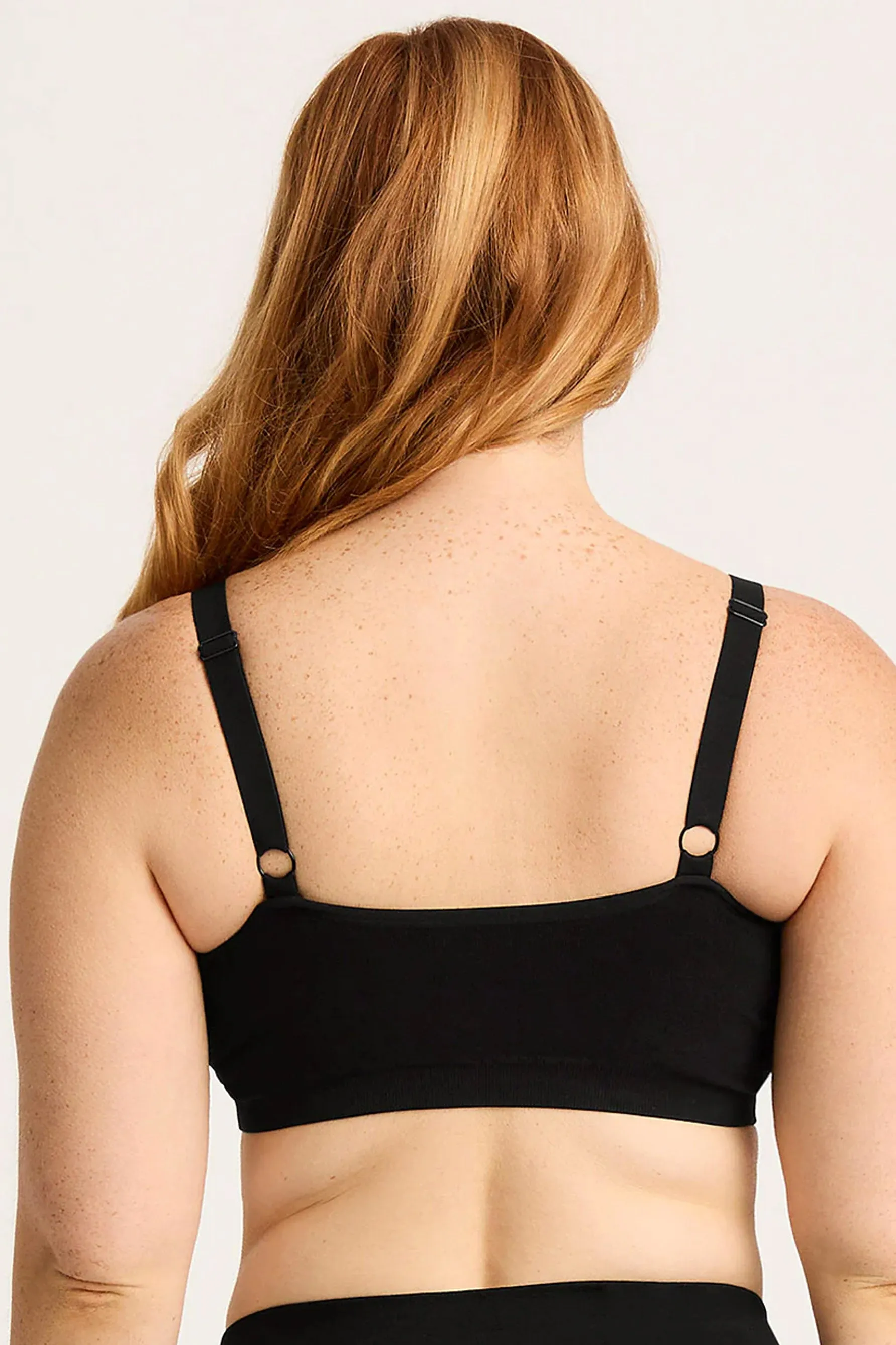 BOODY Full Bust Wireless Bra Black Large