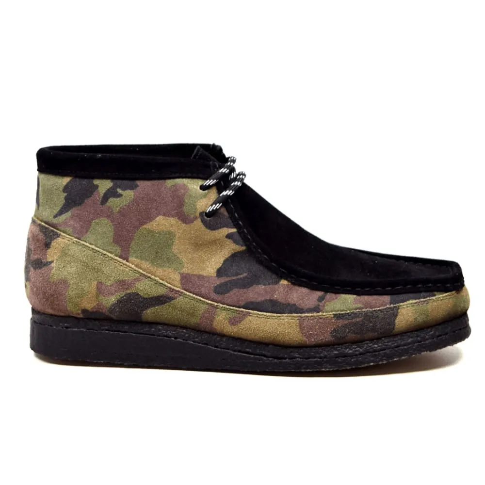 British Walkers Men's Camouflage Leather and Suede
