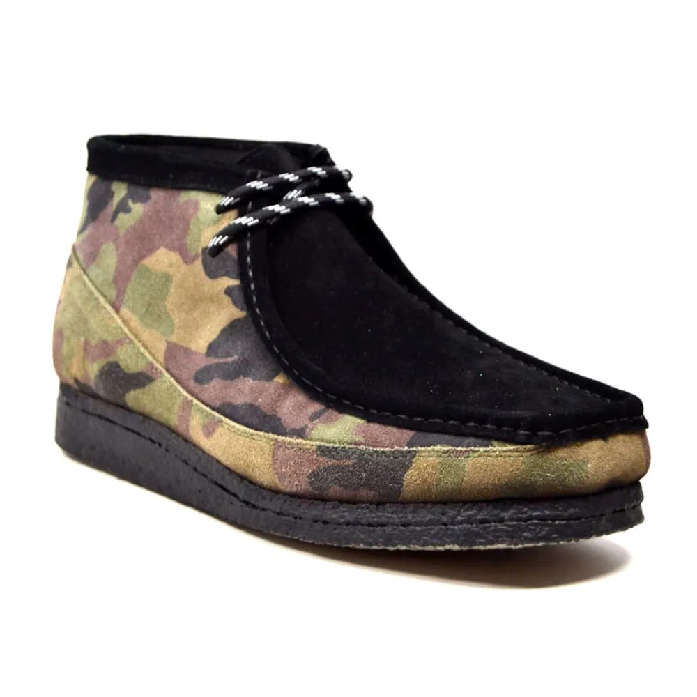 British Walkers Men's Camouflage Leather and Suede