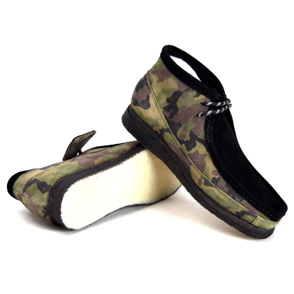 British Walkers Men's Camouflage Leather and Suede