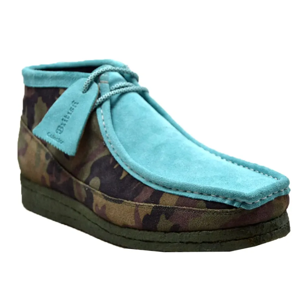 British Walkers Men's Camouflage Leather and Suede