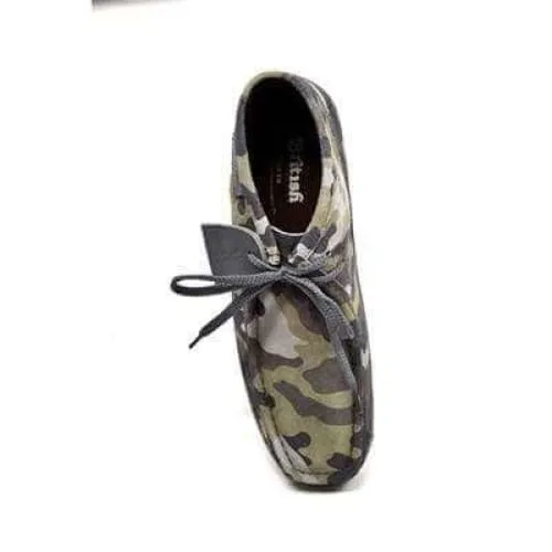 British Walkers New Castle Men's Green Camo Suede Ankle Boots