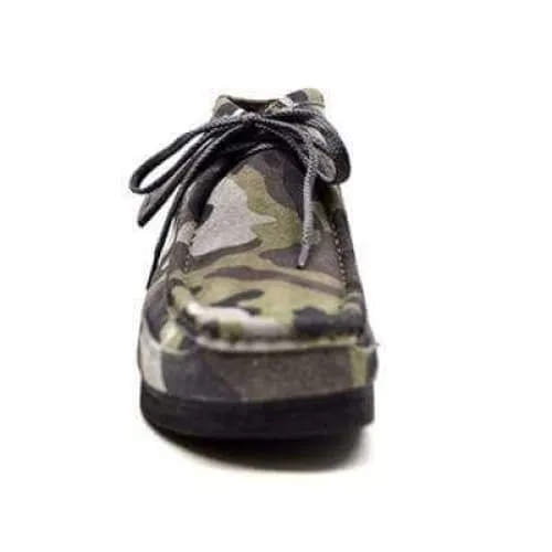 British Walkers New Castle Men's Green Camo Suede Ankle Boots