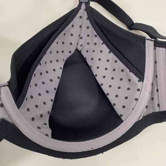 Cake Lingerie Womens Waffles Nursing Tshirt Bra 32J Black Full Coverage Support
