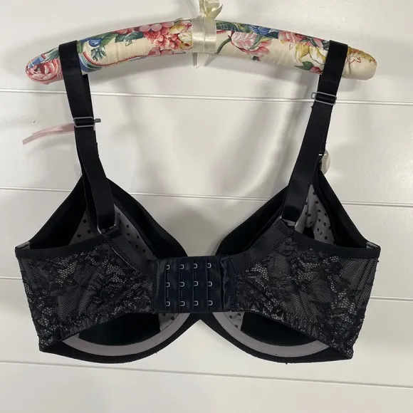 Cake Lingerie Womens Waffles Nursing Tshirt Bra 32J Black Full Coverage Support
