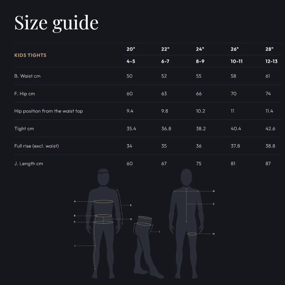 Cameo Equine Junior Denim Tights - All-Purpose Riding Leggings Grip Seat