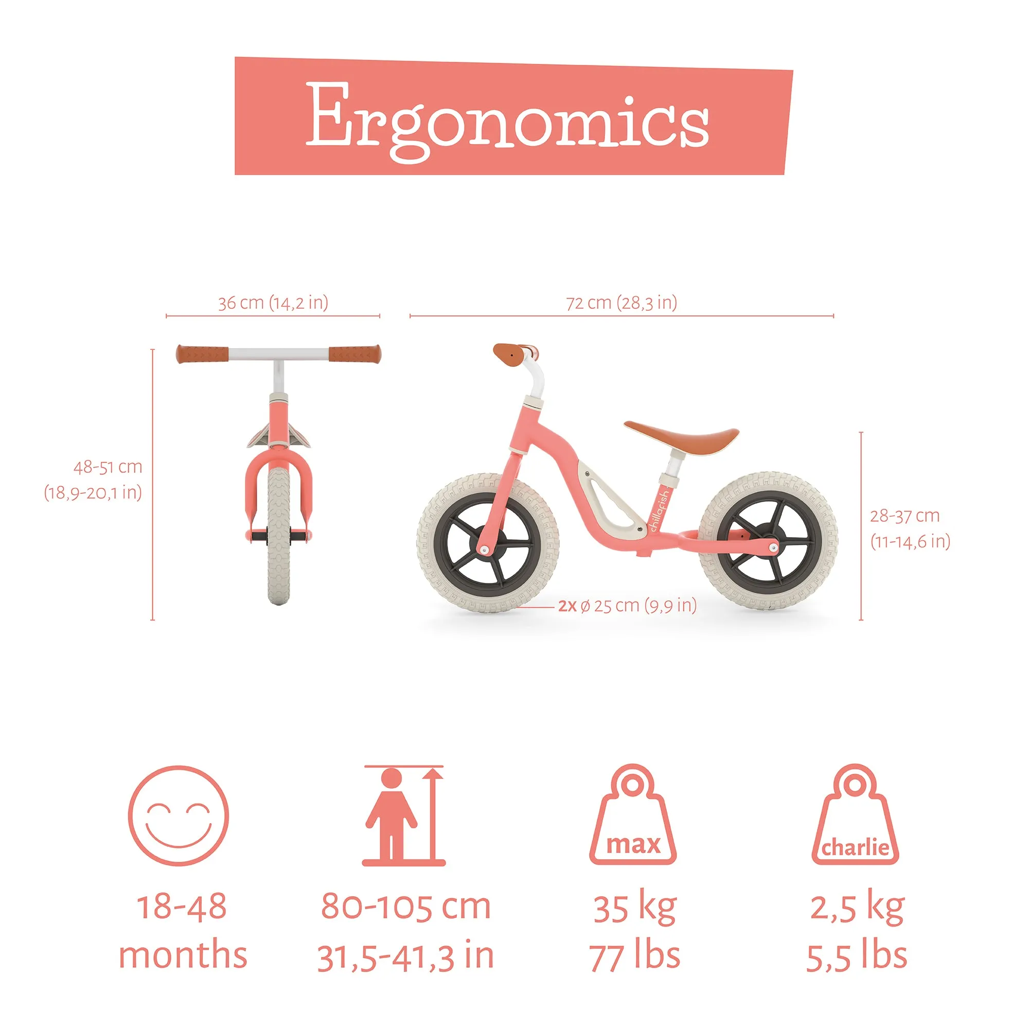 Charlie lightweight 10" balance bike