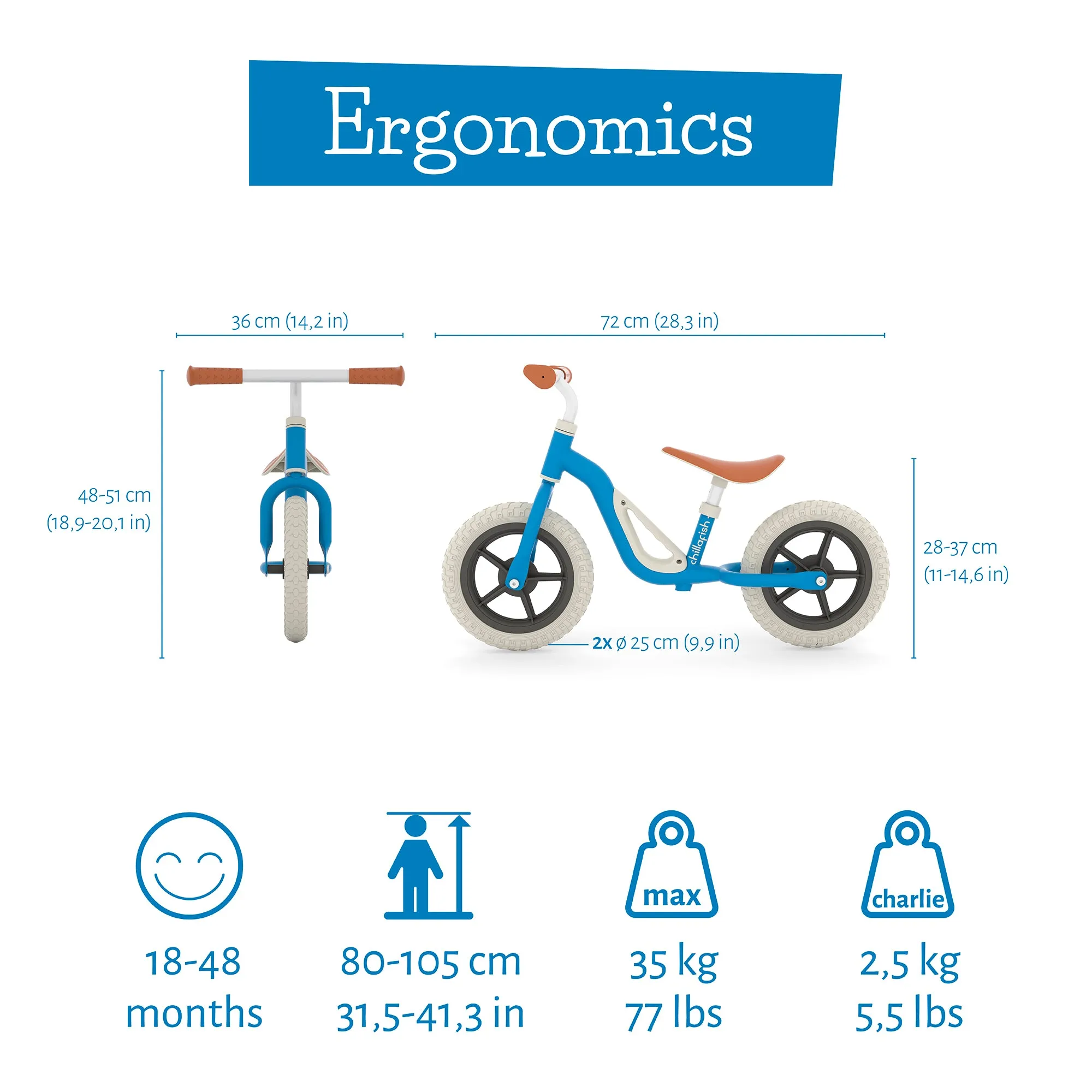 Charlie lightweight 10" balance bike
