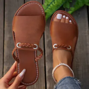 CHARLOTTE LEATHER FLATS