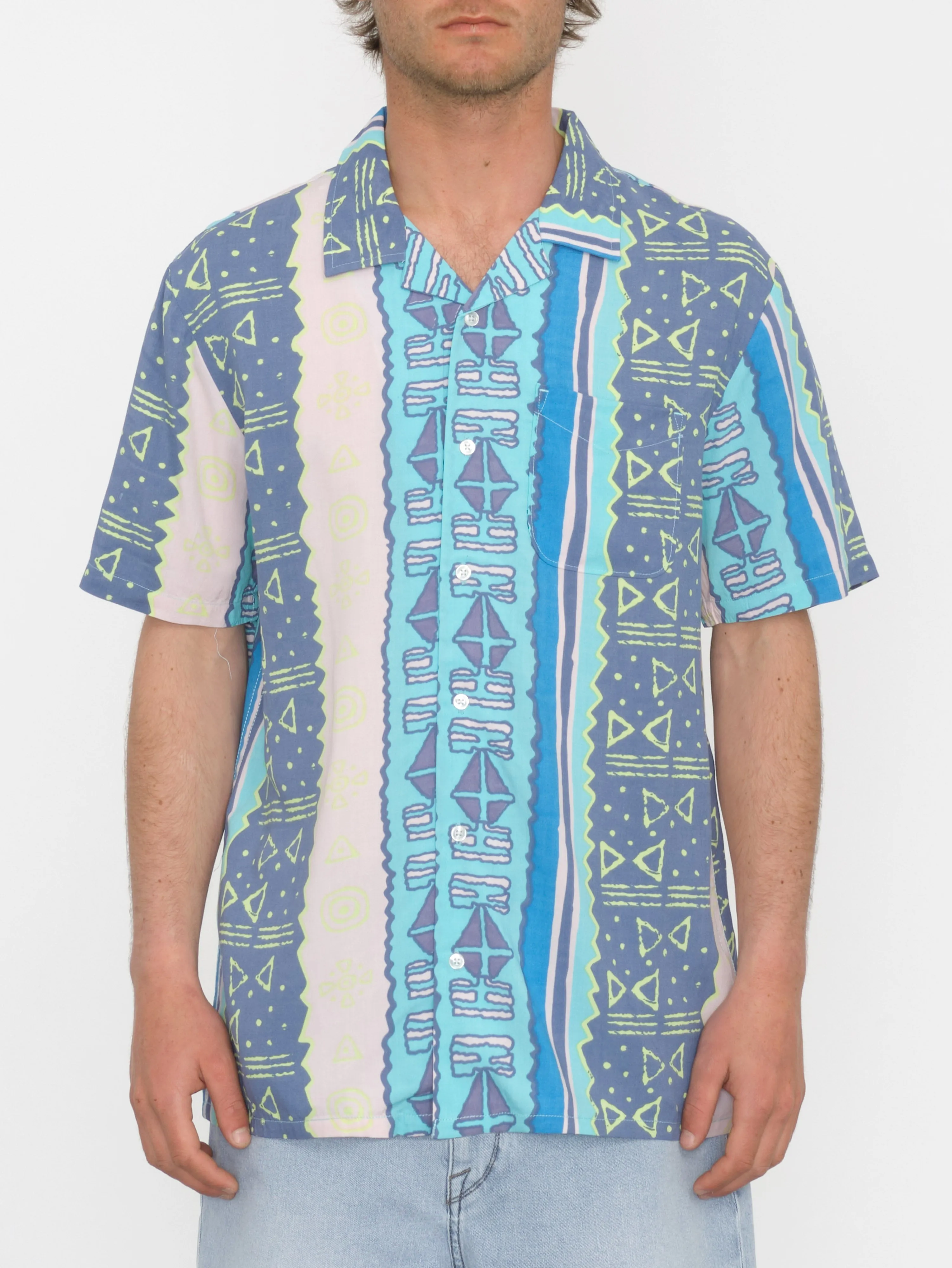 Chemise Bold Moves - CRETE BLUE