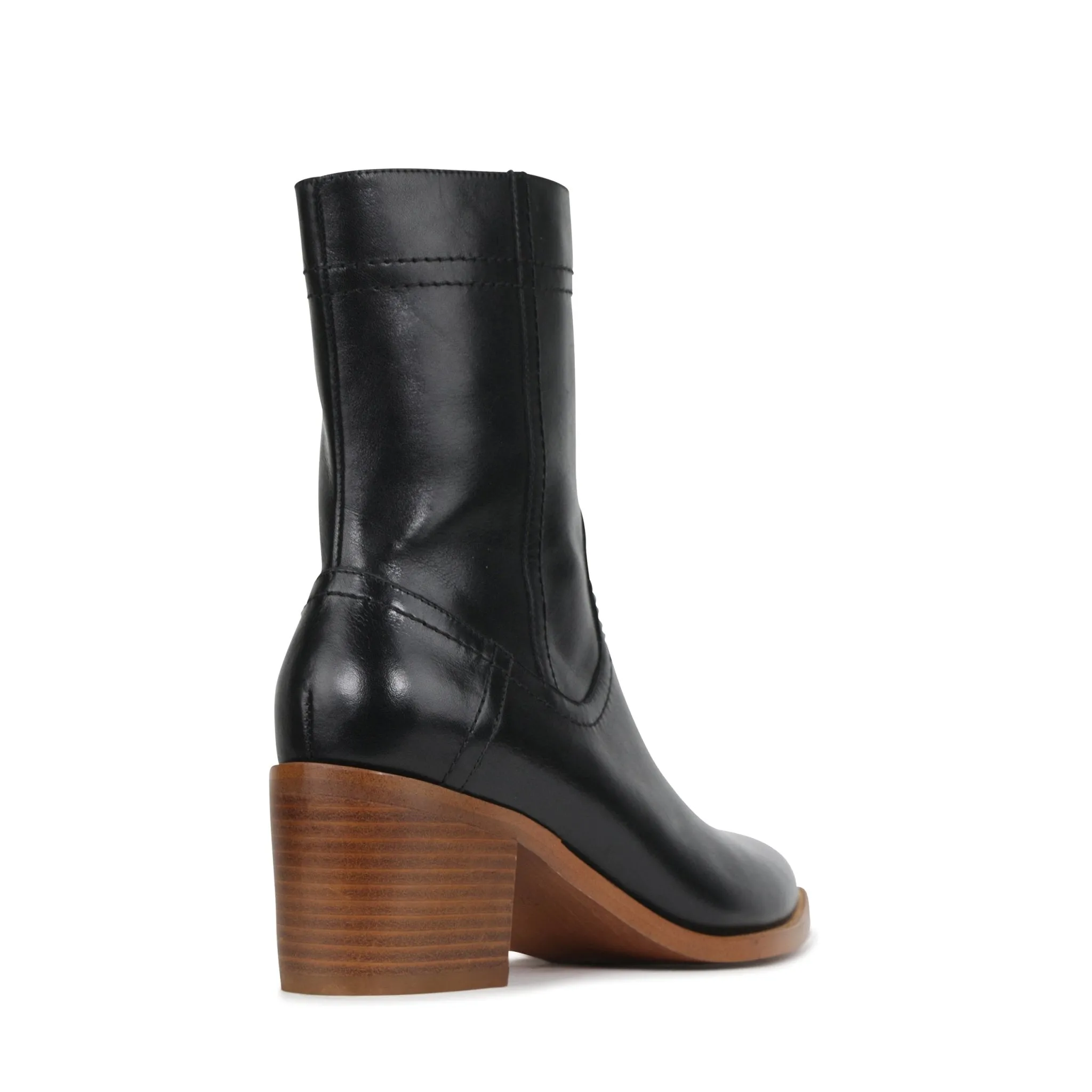 CICILIA LEATHER SUEDE MIN BOOTS