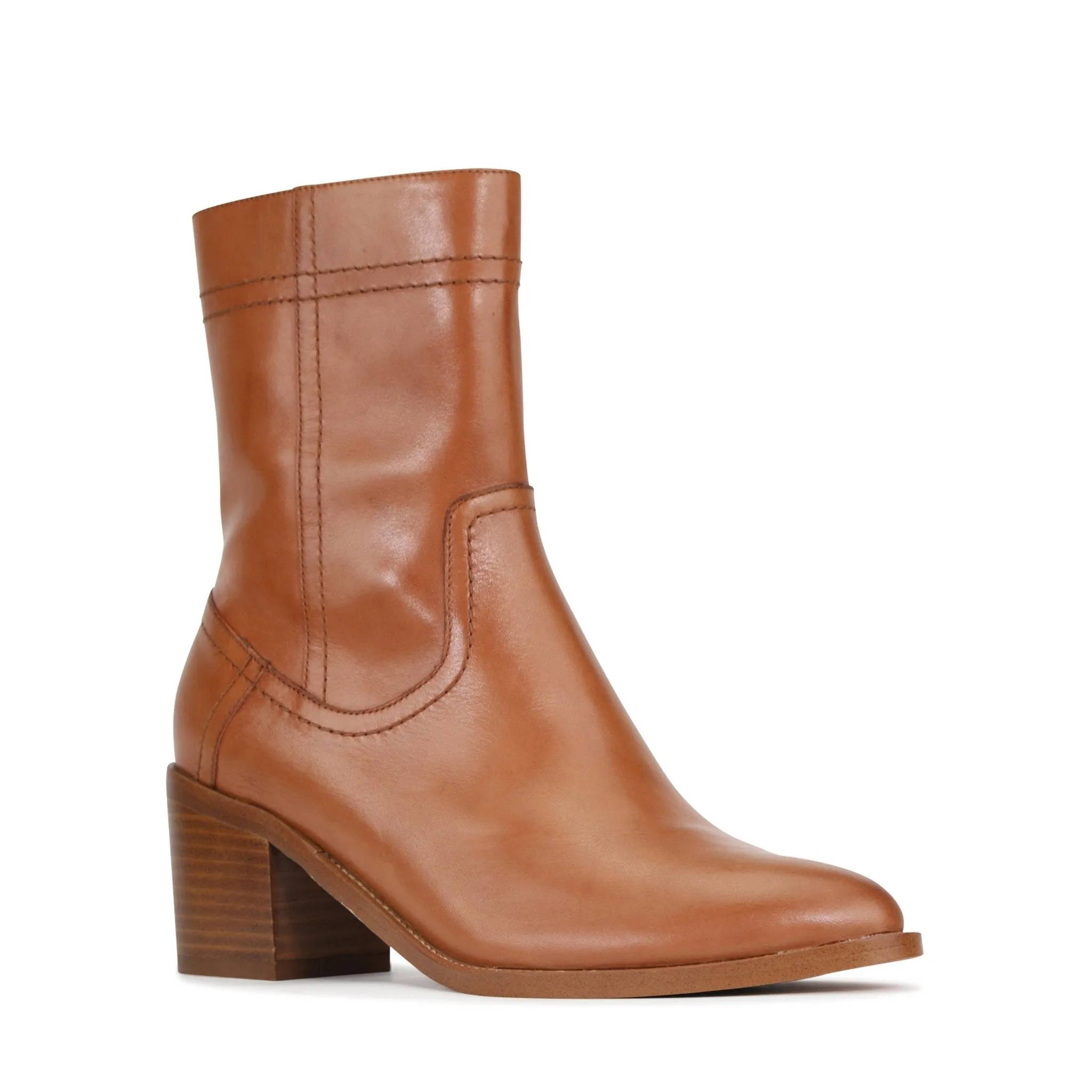 CICILIA LEATHER SUEDE MIN BOOTS