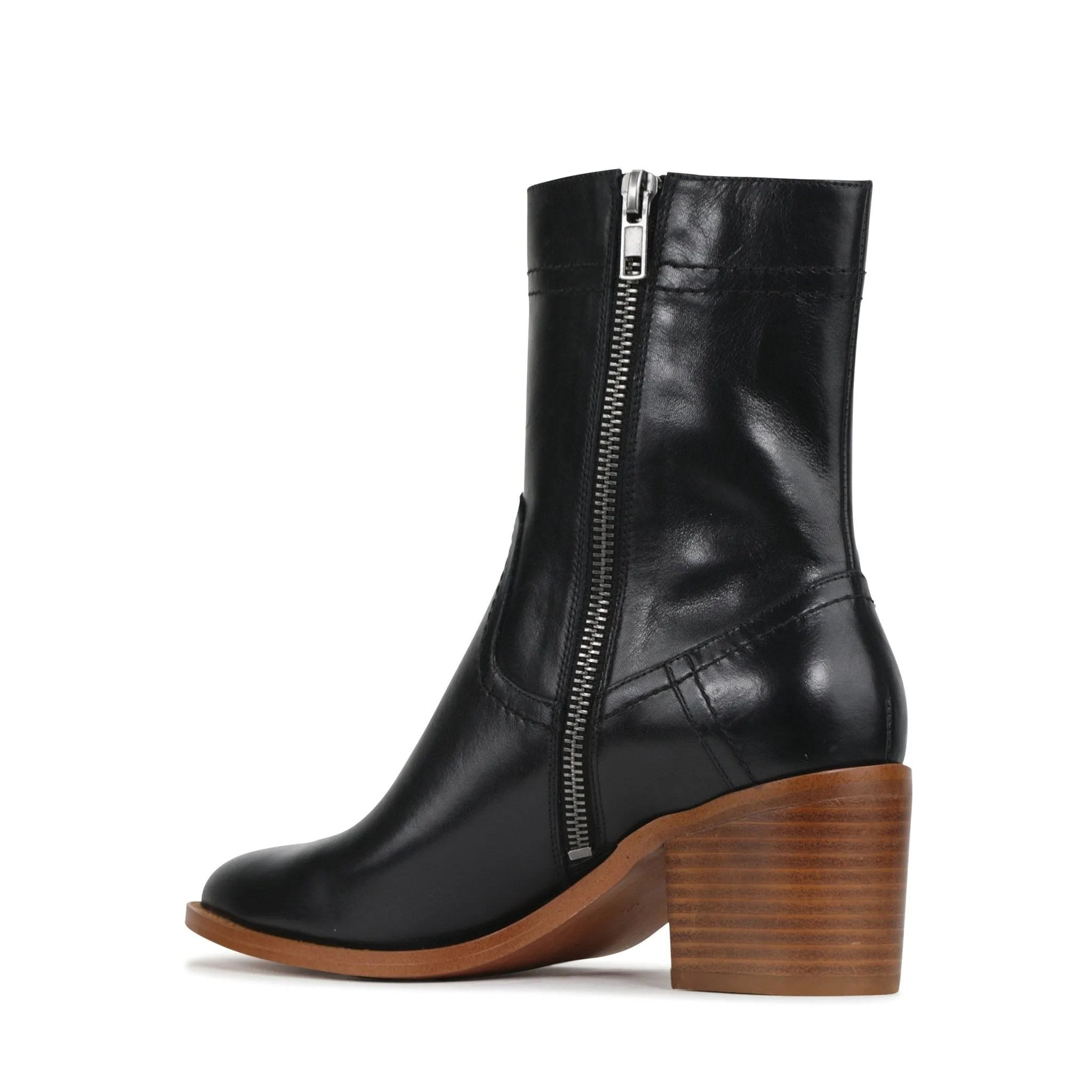 CICILIA LEATHER SUEDE MIN BOOTS
