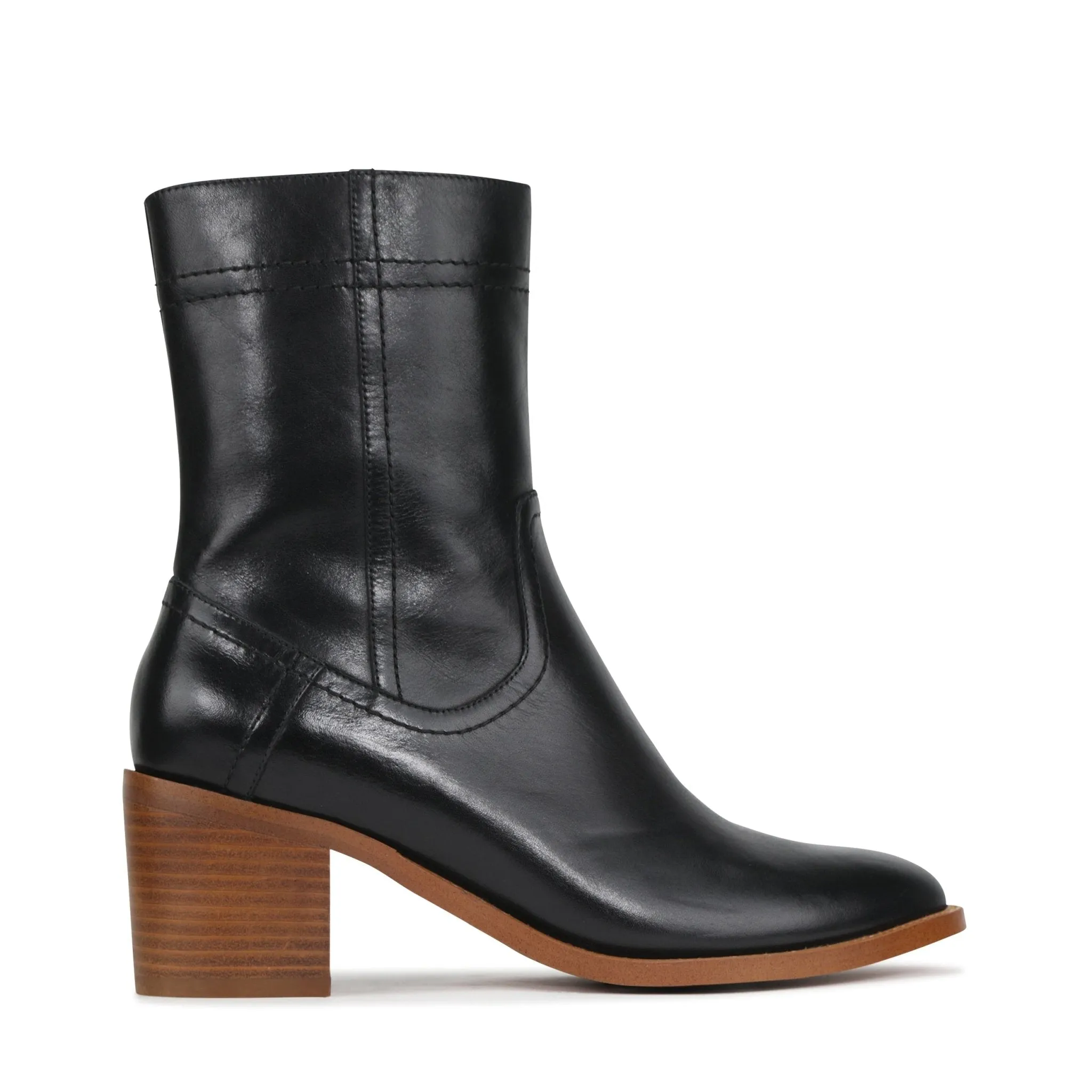 CICILIA LEATHER SUEDE MIN BOOTS