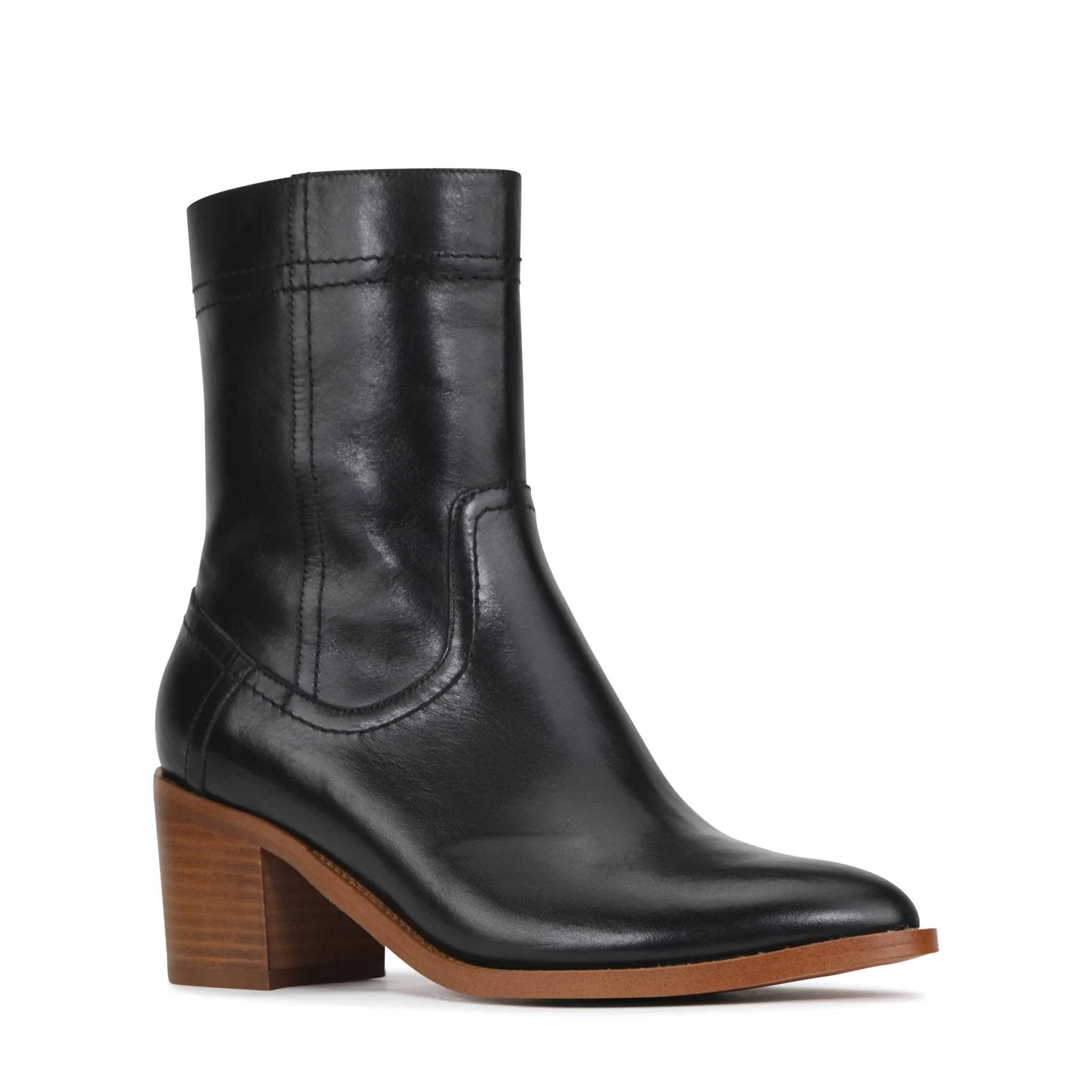 CICILIA LEATHER SUEDE MIN BOOTS