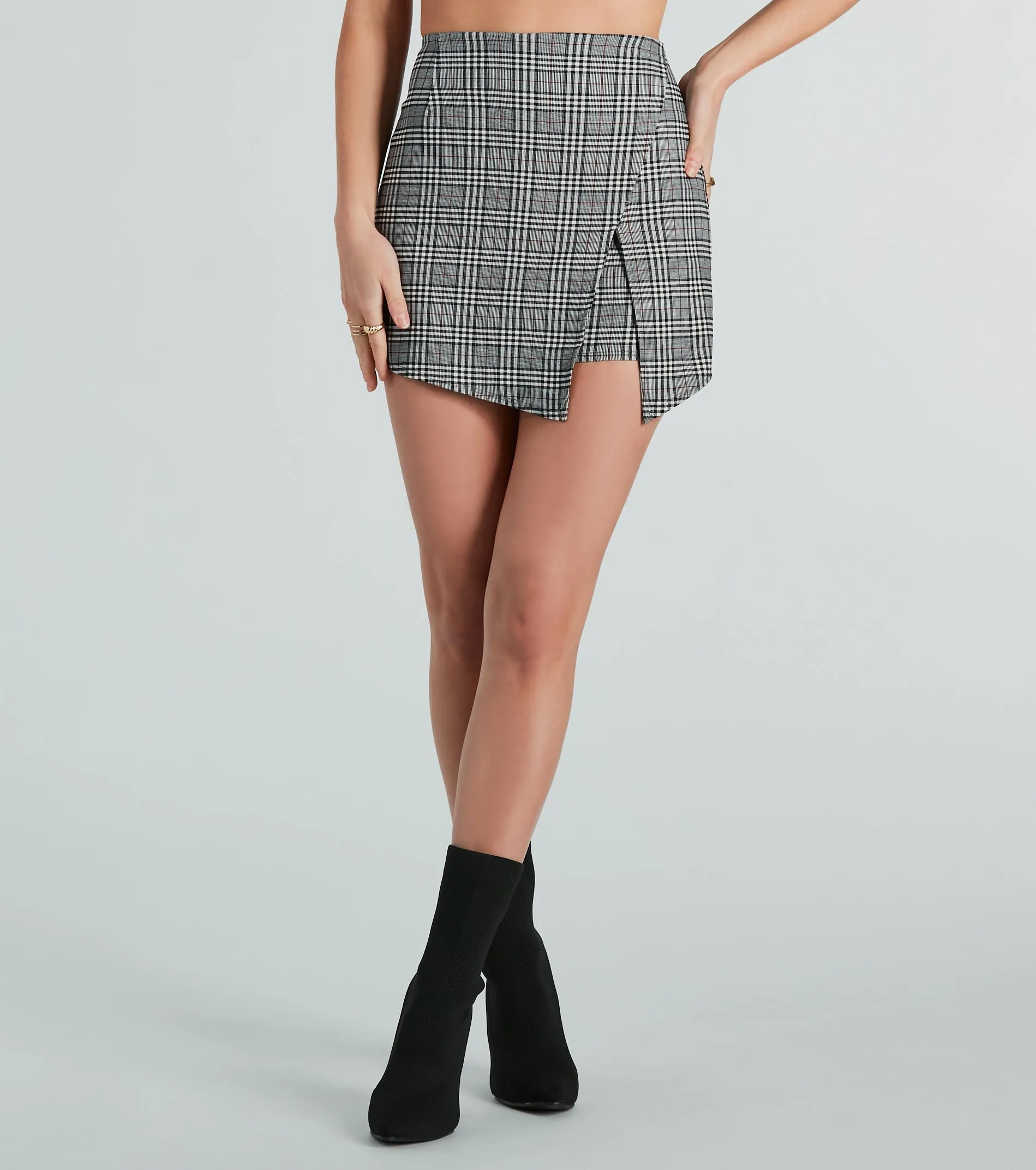 Classic Style Icon Plaid Mini Skort