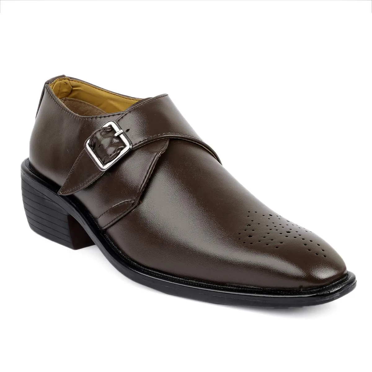 Classy Casual And Formal Brown Moccasin Monk Slip-on Shoes For Men-Unique and Classy