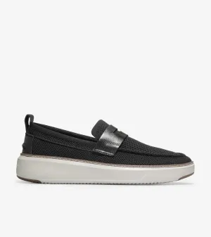Cole Haan GrandPrø Topspin Stitchlite Penny Loafer Black Silver Birch C36650