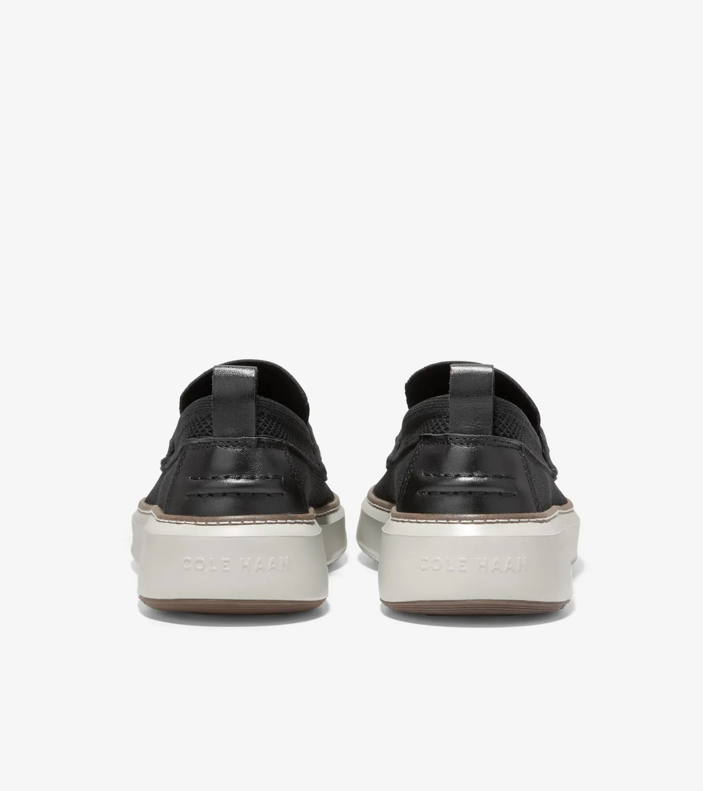 Cole Haan GrandPrø Topspin Stitchlite Penny Loafer Black Silver Birch C36650