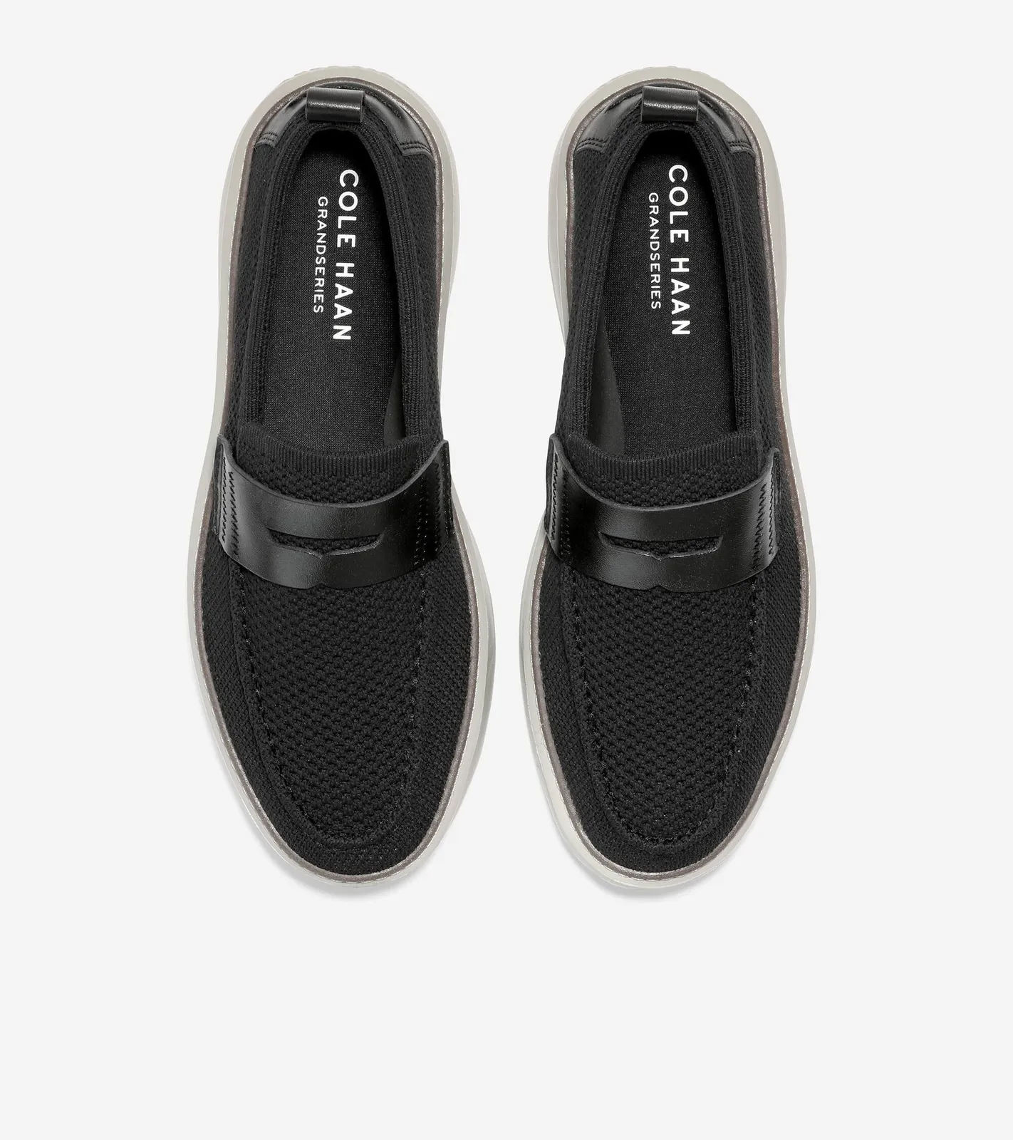Cole Haan GrandPrø Topspin Stitchlite Penny Loafer Black Silver Birch C36650
