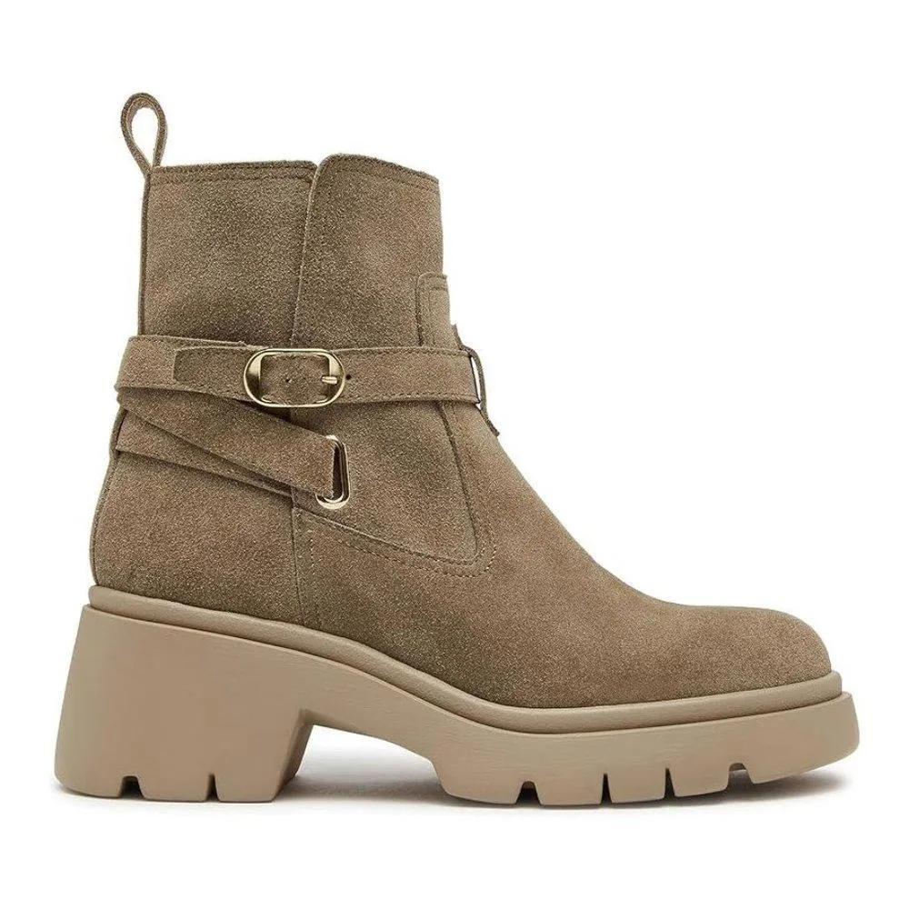 Colletta Taupe Suede Ankle Boots
