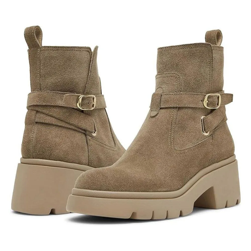 Colletta Taupe Suede Ankle Boots