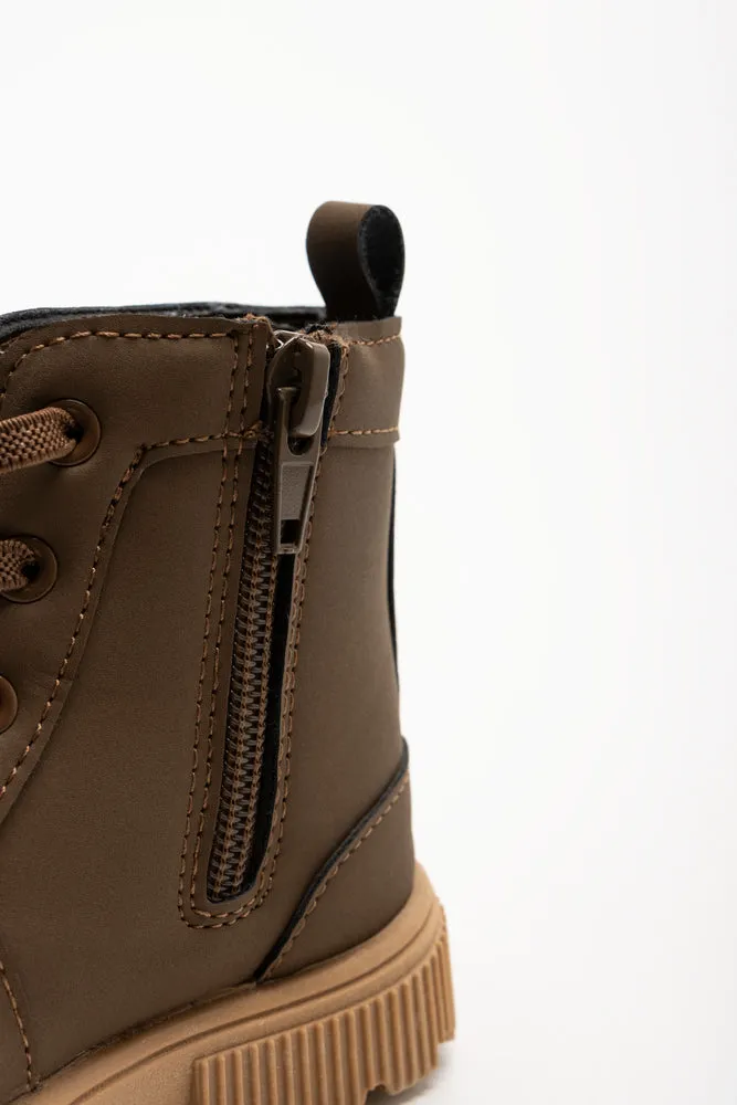 Combat Boots Tan