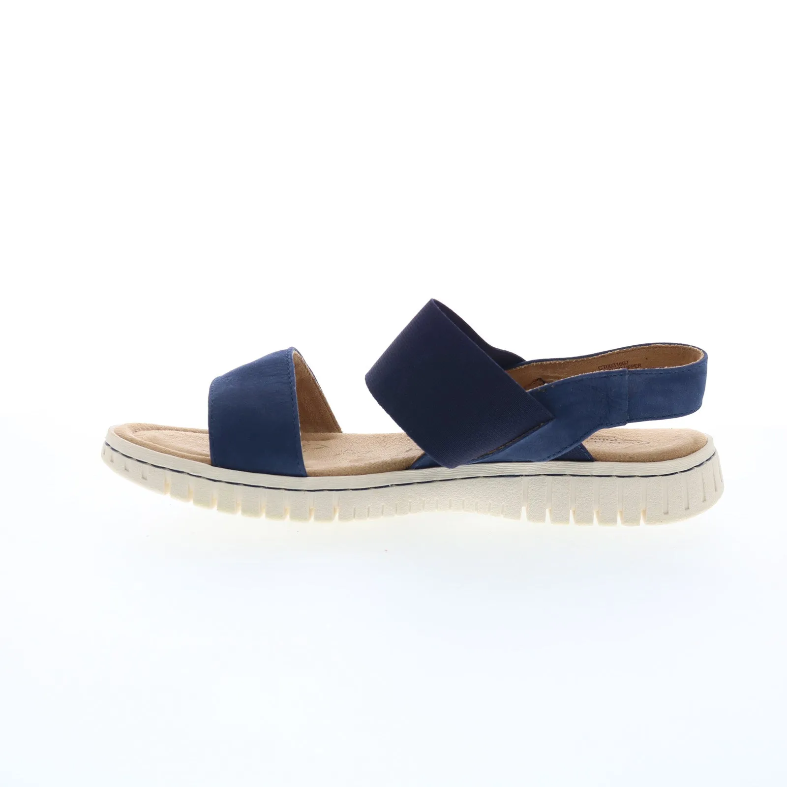 Comfortiva Charlee CT0031607 Womens Blue Wide Nubuck Sport Sandals Shoes
