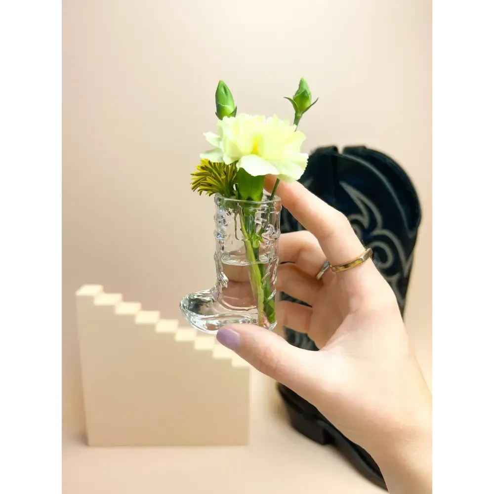 Cowboy Boot Shot Glass - Clear
