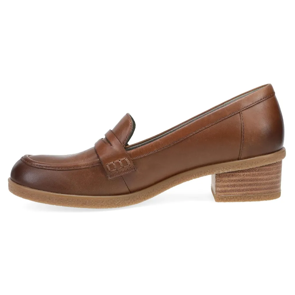 Dansko Danica Tan Waterproof Burnished Loafer (Women's)