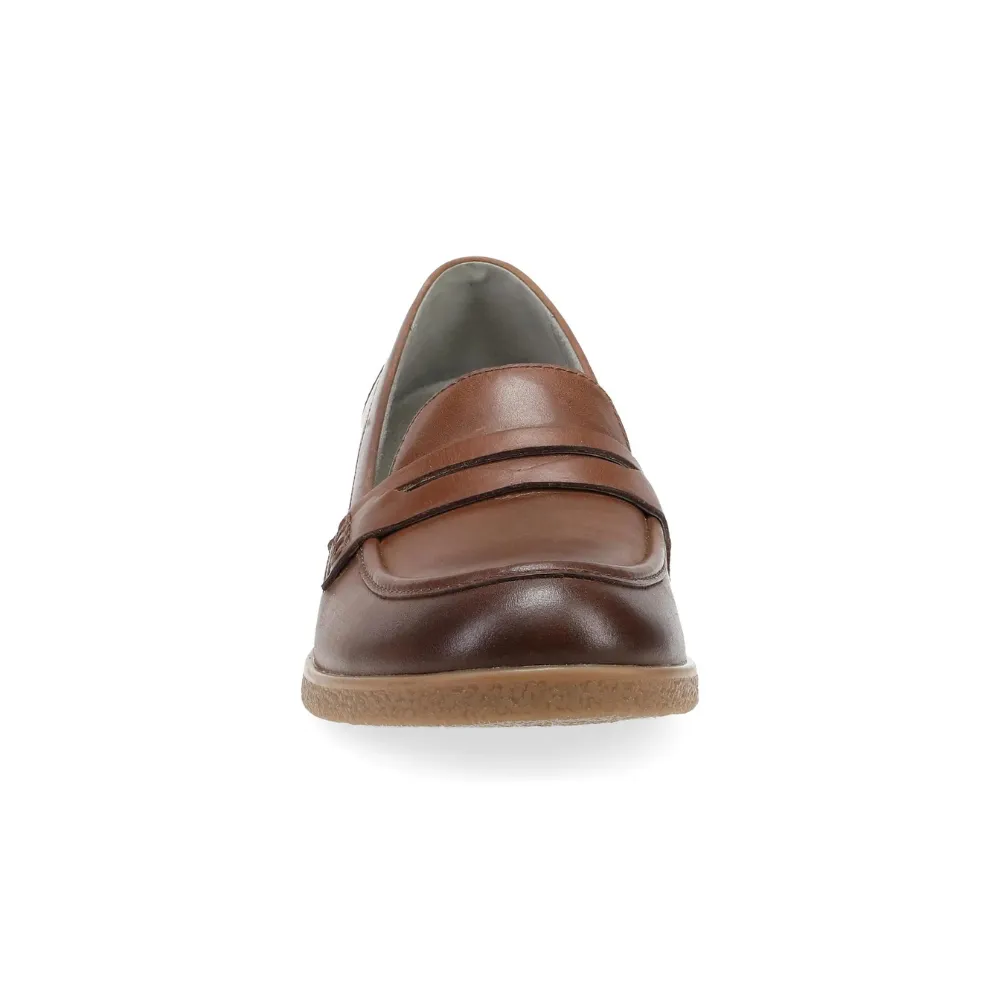 Dansko Danica Tan Waterproof Burnished Loafer (Women's)