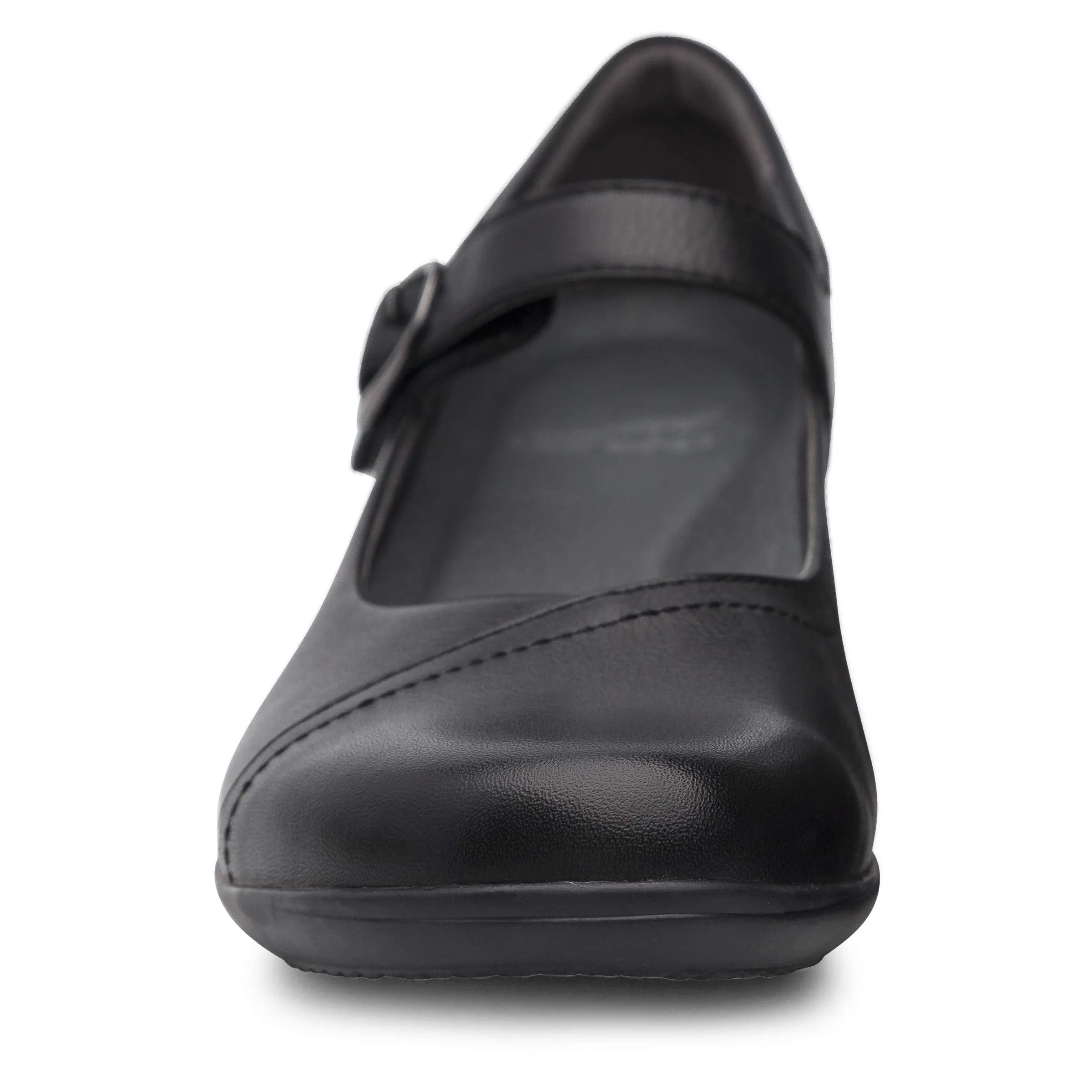 Dansko Fawna Mary Jane for Women - Cute, Comfortable Shoes with Arch Support - Versatile Casual to Dressy Footwear with Buckle Strap - Lightweight Rubber Outsole Black Milled Nappa 8.5-9 M US