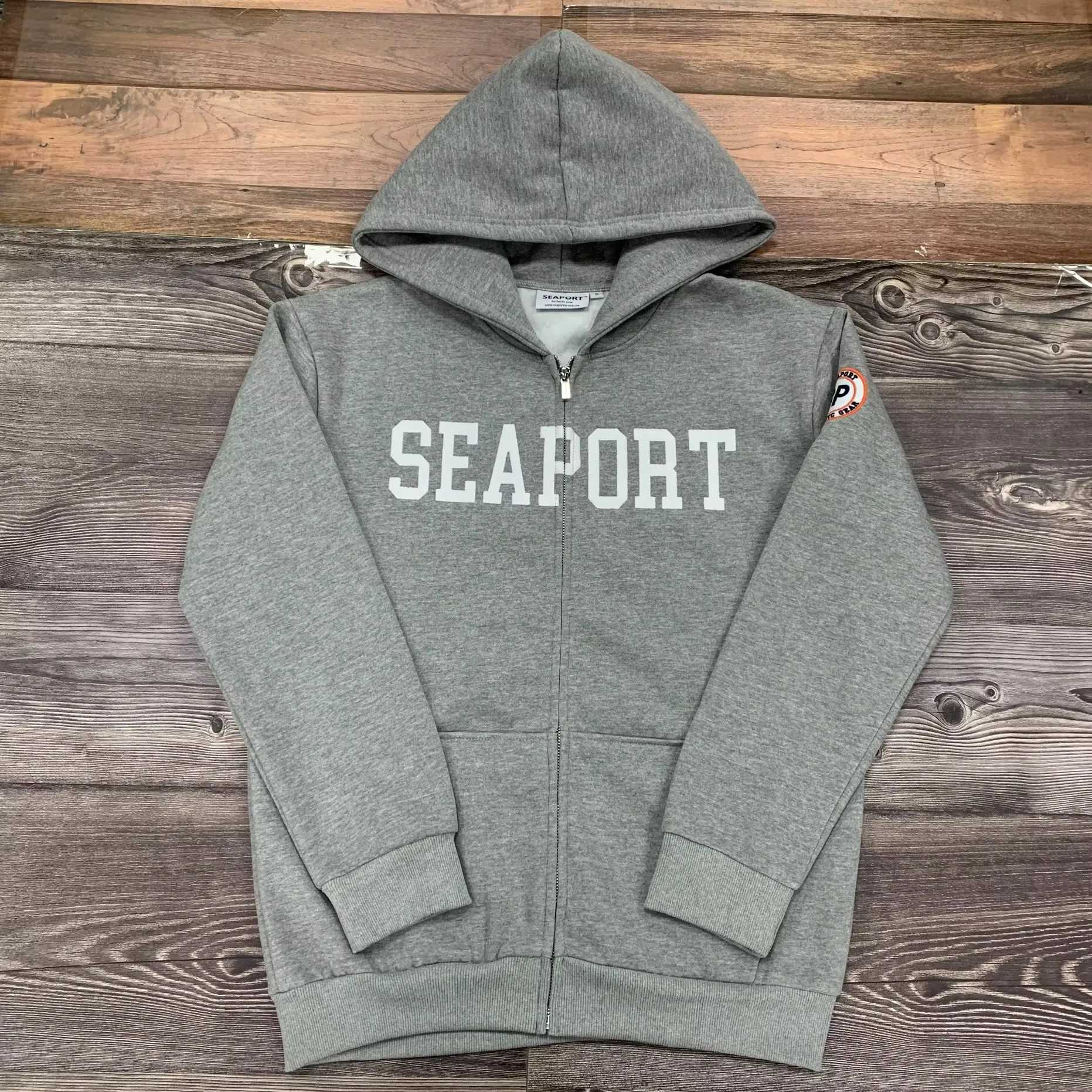Dark Gray Lightweight Full-zip Hoodie